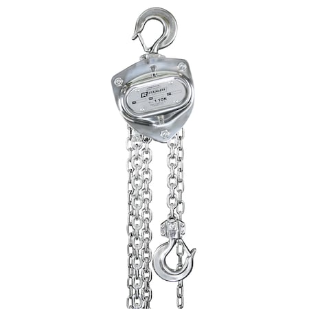 1 Ton Stainless Steel Chain Hoist 10 Ft Lift